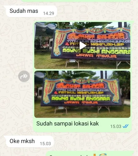 Pengiriman Papan Bunga Kalisari